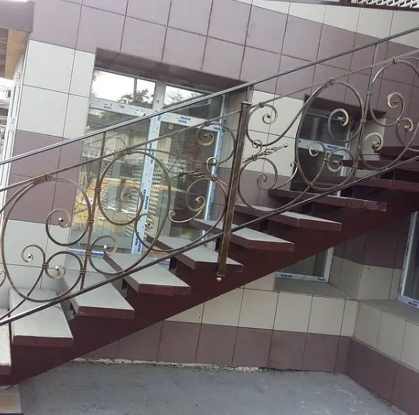 Изготовление лестницы с элементами художественной ковки строительство, сталь, декор, узор, металл