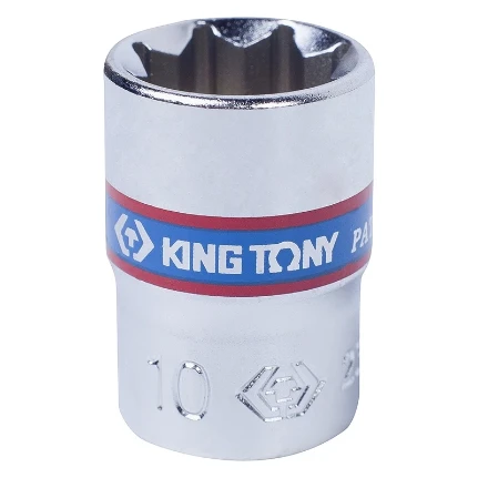Фото для Головка торцевая восмигранная 1/4", 10мм KING TONY 231010M