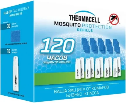 Фото для Набор запасной Thermacell Mega Refill (10 газовых картриджей + 30 пластин)