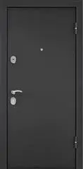 Дверь металлическая темно-серый букле графит, правая, фурн.хром 950*2050*70 (2мм) ТОРЭКС