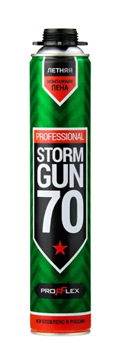 Пена монтажная профессиональная летняя Storm Gun 70 л Profflex