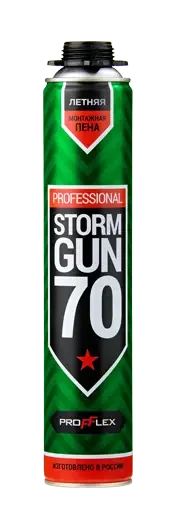 Пена монтажная профессиональная летняя Storm Gun 70 л Profflex