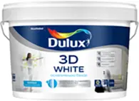 Краска в/д для стен и потолков белая матовая Dulux 3D 5 л AkzoNobel