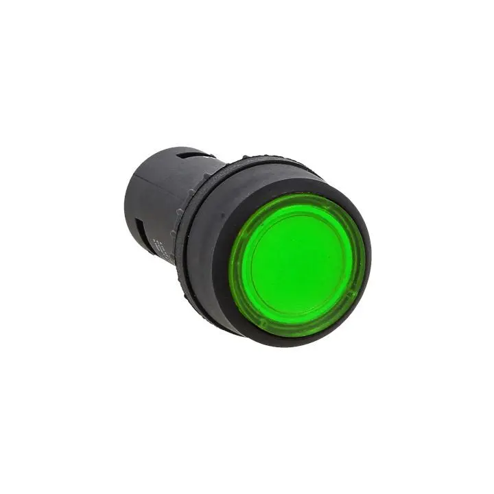 Кнопка с подсветкой зеленая NO ЭКФ