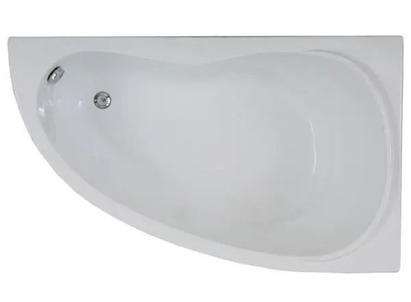 Ванна акриловая LAGUNA правосторонняя белая + ножки + автослив + метал каркас 1700*1100*470 BAS