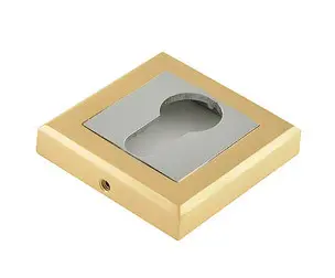 Накладка на ключевой цилиндр квадратная золото/хром PALLADIUM