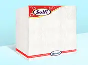 Салфетки бумажные белые (100шт) Солфи