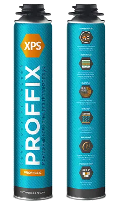 Клей-пена универсальная профессиональная всесезонная Proffix XPS 850мл Profflex