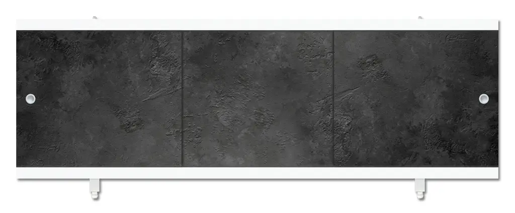 Экран п/в "Монолит-М" 150см камень черный 1480*560*22 МетаКам