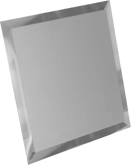 Плитка зеркальная серебро матовая фацет "Квадрат" 200*200 ДСТ