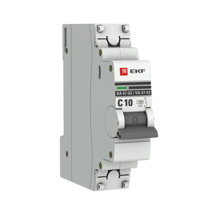 Автоматический выключатель 1P 10А (C) 4,5кА ВА47-63 ЭКФ PROxima