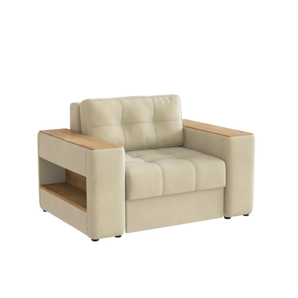 Фото для Кресло-кровать Доро (Бежевый/Дуб канадский)