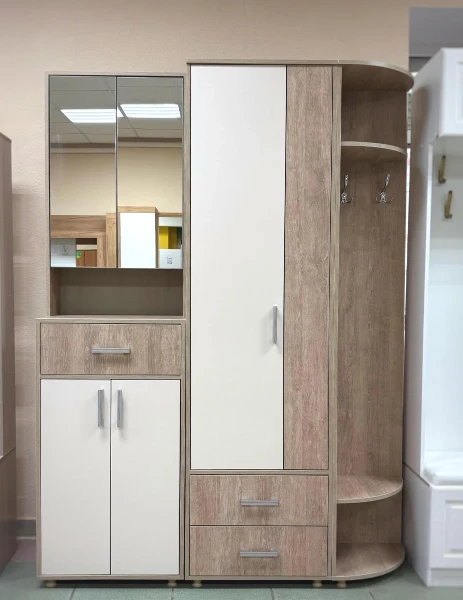 Фото для Прихожая Граф вариант №1(Дуб баррик/Перламутр)