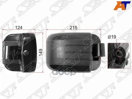 Фото для Зеркало Наружное Sl948 220x150 Заднего Вида, Крепление Хомут Mmc Canter, Ma Titan Truck Sat арт. SL948