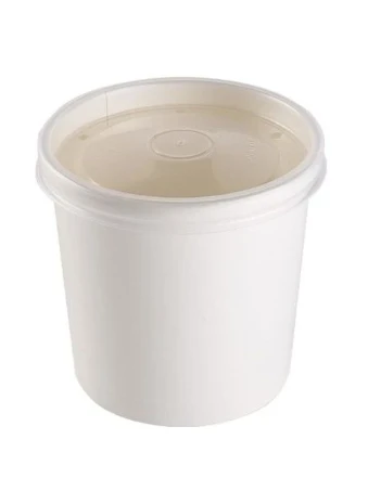 Чаша под суп/мороженое с пласт.крышкой ECO SOUP ECONOM 12W 340мл ( 250 шт/кор)NZ