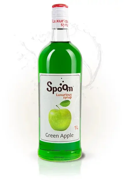 Фото для Сироп-наполнитель Spoom яблоко зеленое, 1 л.