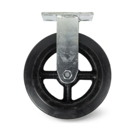 Фото для Колесо большегрузное неповоротное резиновое d -150мм (FCd 63) нагруз. 125кг - TOR