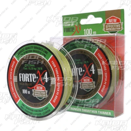 Фото для Плетеный шнур KDF Forte 100 м в ассорт