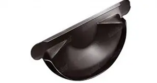 Заглушка желоба универсальная  (125мм) RAL8017 коричневый