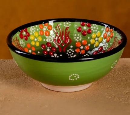 Фото для Пиала большая 10 см "Рельеф" зеленая 5204271