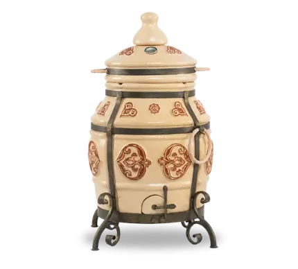 Фото для Тандыр ЭКО Урал Сл. Кость 95*53*27см, 115кг, 6см (Ш-10, Терм, крест, сов, коч, кол)