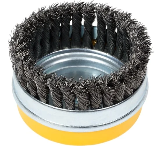  STAYER 120 мм, жгутированная стальная проволока 0.5 мм, чашечная щетка-крацовка для УШМ, Profession