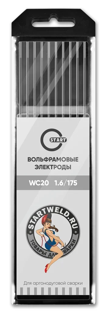 Фото для Вольфрамовый электрод WС 20 1,6/175 (серый) WC2016175