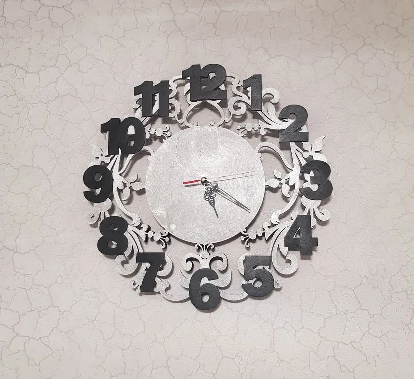 Часы настенные Серебро