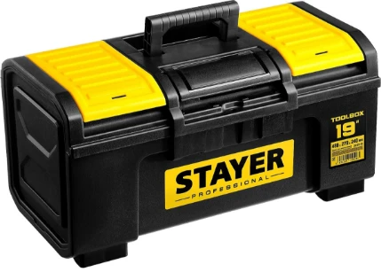 Фото для STAYER TOOLBOX-19, 480 х 270 х 240, пластиковый ящик для инструментов, Professional (38167-19)
