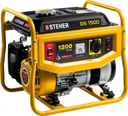 Фото для STEHER 1200 Вт, бензиновый генератор (GS-1500)