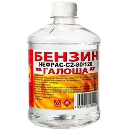 Фото для Бензин (растворитель) ВЕРШИНА «Галоша», бутылка, 500мл