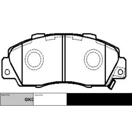 Фото для Колодки тормозные передние CTR GK0318/CKHO-1/GP05060/PN8254/PF8254