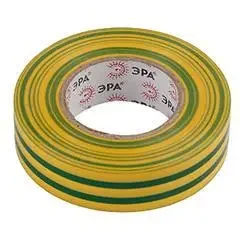 Изолента ЭРА ПВХ 15мм*10м желто-зеленая 10 шт уп