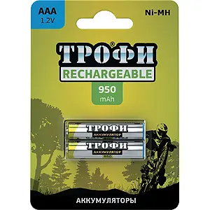 Батарейка Трофи HR03-2BL 950 mAh (20/240/17280)