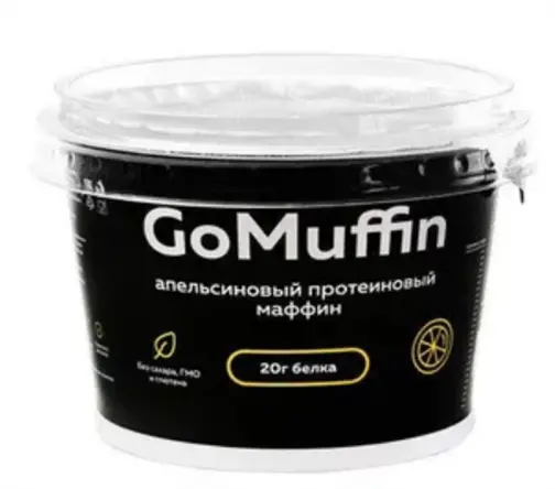 Здоровое питание: Маффин протеиновый Апельсиновый GoMuffin, 54 грамм