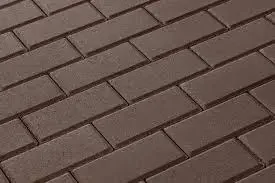 Тротуарная плитка "кирпич" цвет коричневый h 8см