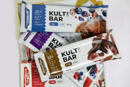 Фото для Kultlab Kult Bar Protein 22гр, 60 гр (Малиновый чизкейк)