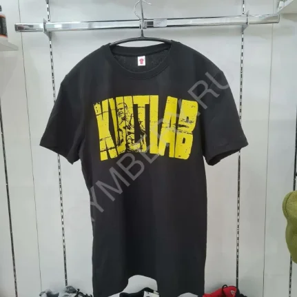 Фото для Kultlab Футболка мужская Джей Катлер (Желтый логотип), чёрная (XL), шт, арт. 0113014