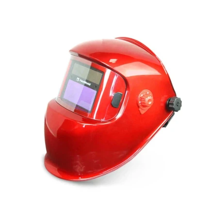 Фото для Маска сварщика с автозатемнением 110х90мм, Корунд-5 "Красная" (ф-р 2100V) - FoxWeld
