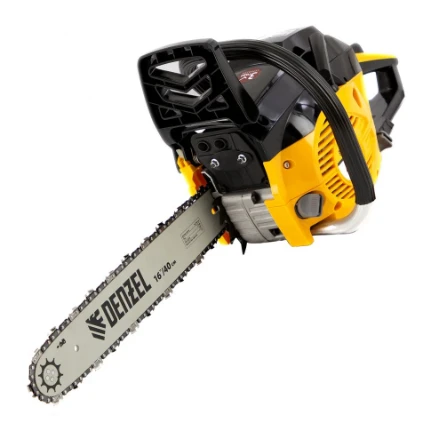 Фото для Пила цепная бензин, шина 400мм, 3 л/с, шаг 3/8, паз 1,3мм, 45см3, 57 звеньев - Denzel