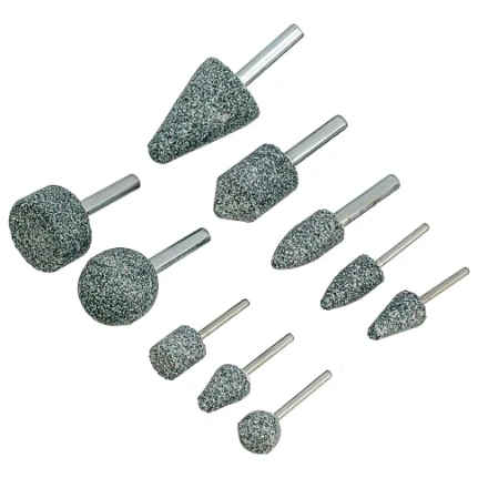 Фото для Набор шарошек абразивных для дрели, 10пр. d. хв-6,0мм - Denzel