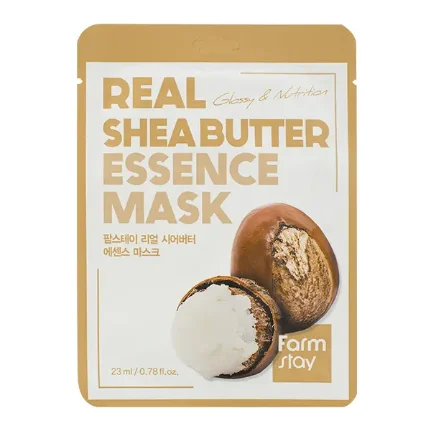 Фото для Тканевая маска с маслом ши FarmStay Real Shea Butter Essence Mask