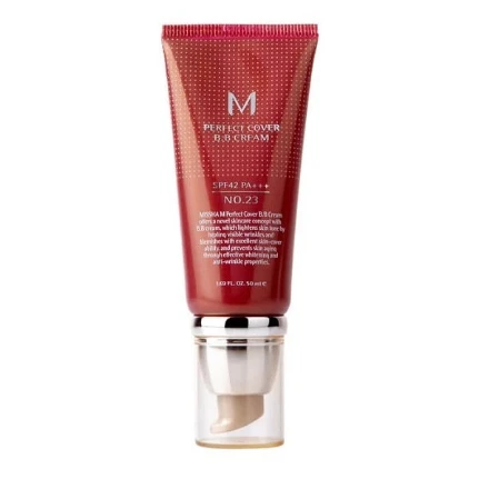 Фото для Тональный крем MISSHA M Perfect Cover BB Cream SPF42/PA+++ (No.23/Natural Beige) 50мл