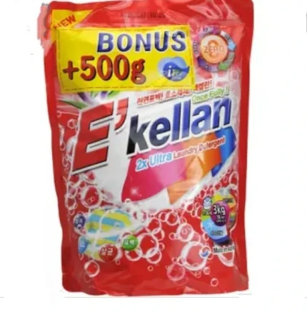 Фото для E'kellan Original Powder Laundry Detergent Стиральный порошок отбеливающий, 3 кг + 500 гр бесплатно