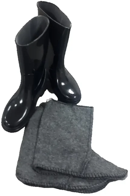 Фото для Сапоги ПВХ с чулком из НТП, модель №2 (черный, 35)