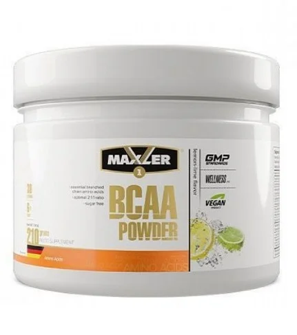 БЦАА MAXLER Powder 2:1:1 Sugar Free 210г. Лимон-лайм