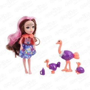 Фото для Кукла Lanson Toys Cказочная девочка-страуc с питомцами