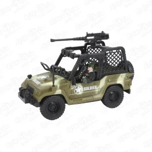 Фото для Набор игровой Lanson Toys Военный внедорожник с фигуркой с 3лет