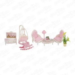 Фото для Комната для куклы Lanson Toys Семейная Усадьба розово-белая