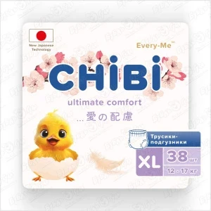 Фото для Подгузники-трусики Every-Me CHIBI XL 12-17кг 38шт